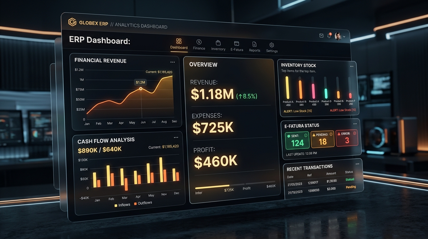 WOLVOX ERP & Accounting Analytics UI